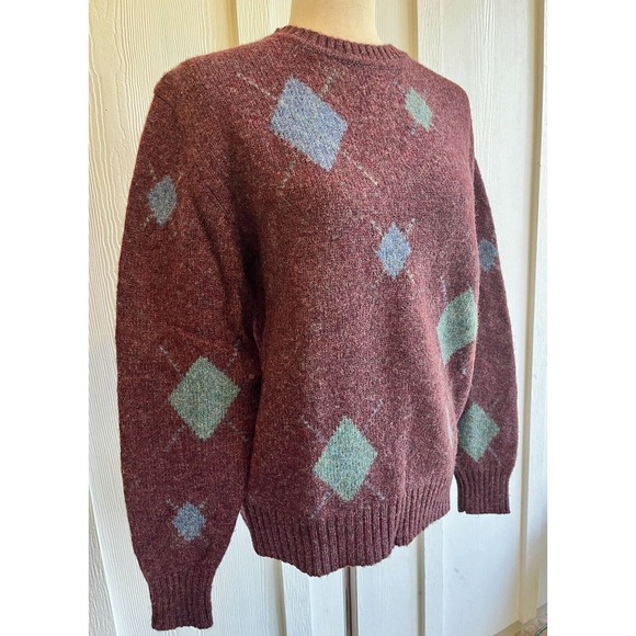 Harbour Club 100% Wool Men's Sweater Vintage Size Medium - Picture 2 of 7